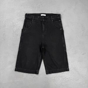 Entire Studios D-Shorts in Magnetite Black Denim Size Medium